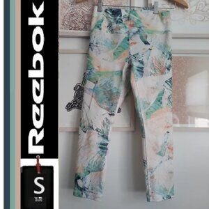 Reebok leggings. Size small,  watercolor print